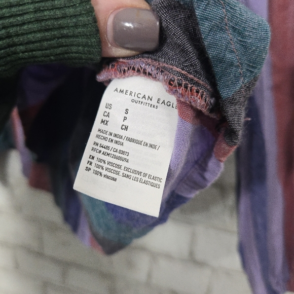 AEO cute stripe long sleeve top - Picture 8 of 13